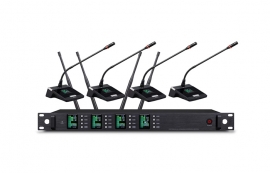 麒麟方圖無線會議套裝1-4鵝頸T2-WE401